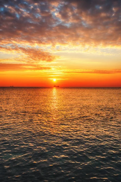 Schöne Wolkenlandschaft Über Dem Meer Sonnenaufgang Sho — Stockfoto