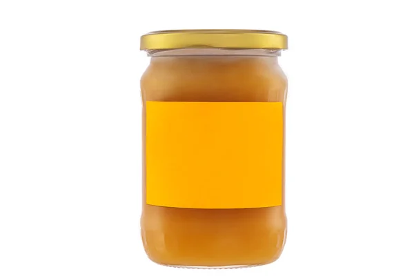 Honey Jar Isolated White Background — Stock Photo, Image