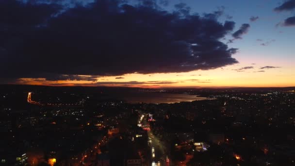 Centrum Miasta Warna Bułgaria Katedra Wniebowzięcia Aerial Drone View — Wideo stockowe