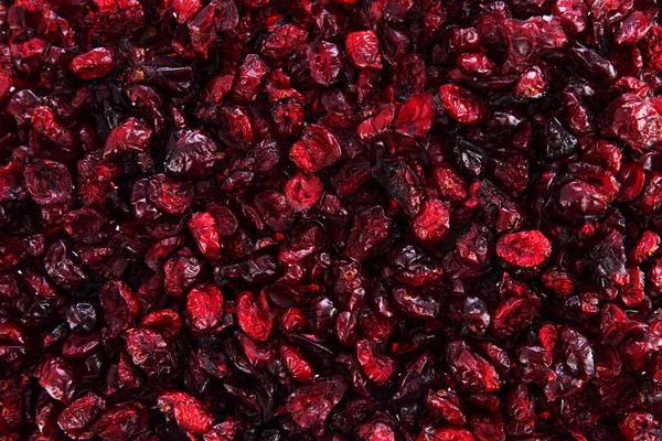 Cranberries Gedroogd Voedsel Achtergrond Geïsoleerd Wit — Stockfoto