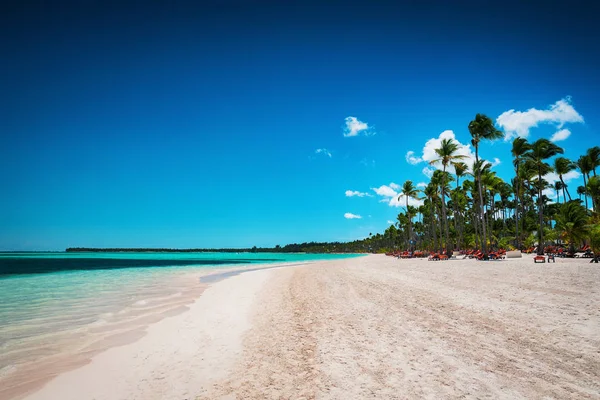 Playa Tropical Punta Cana República Dominicana Isla Mar Caribe — Foto de Stock
