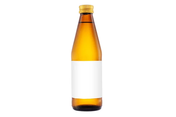 Suco de smoothie orgânico em uma garrafa isolada com caminho de recorte no branco — Fotografia de Stock