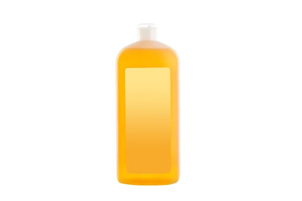 Reinigungsmittel. Plastikflasche mit Spülmittel — Stockfoto