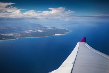 Üzerinde Punta Cana, Dominik Cumhuriyeti uçaktan havadan görünümü