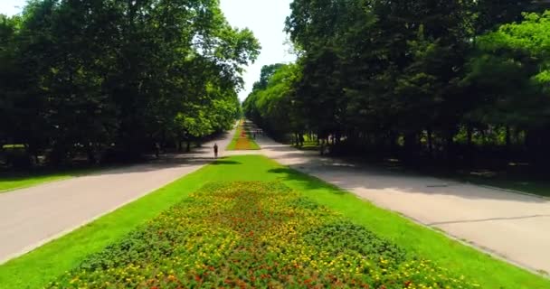 Varna Bulgaria Vista Aerea Del Parco Giardino Sul Mare Con — Video Stock