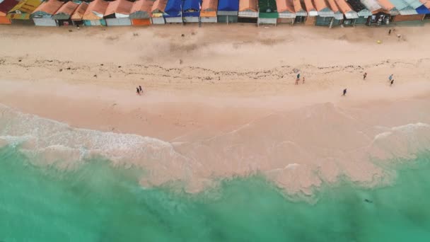 Vista Aérea Del Centro Comercial Playa Tropical Punta Cana República — Vídeo de stock