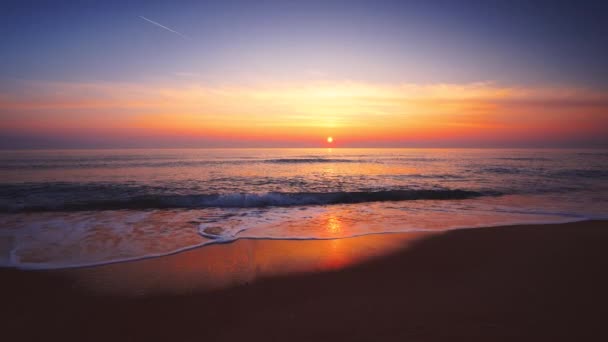 Lever Soleil Sur Plage Vacances Tropicales Sur Île — Video