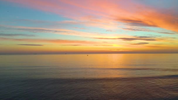 Sonnenaufgang Strand Tropenurlaub Auf Der Insel — Stockvideo
