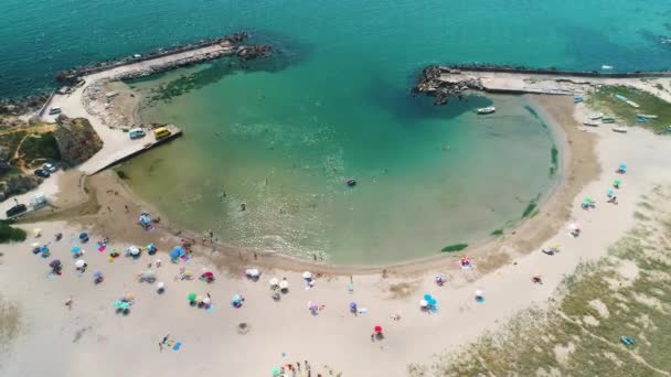 Bolata Spiaggia Bulgaria Baia Esotica Vicino Capo Kaliakra Albena Provincia — Video Stock