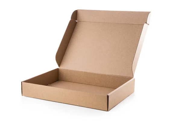 Caja Papel Abierta Paquete Entrega — Foto de Stock