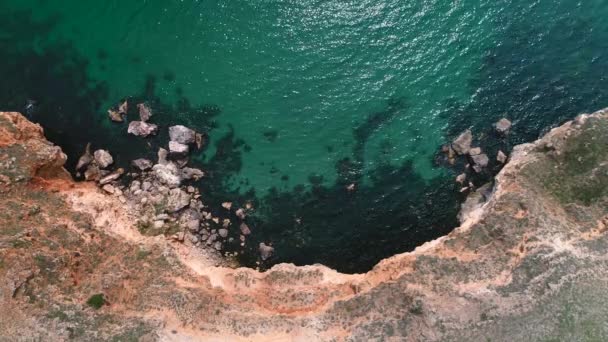 Bolata Stranden Bulgarien Exotisk Vik Nära Kaliakra Och Albena Varna — Stockvideo