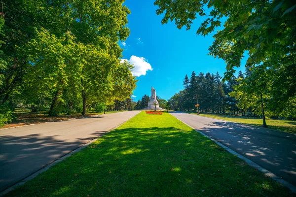 Luftaufnahme Des Pantheon Denkmals Seegarten Von Varna Bulgarien — Stockfoto