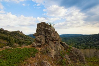 Altay dağlarında görünümünde Güzellik