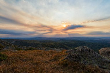 Altay dağlarında görünümünde Güzellik
