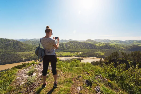 女山で写真を撮影 — ストック写真