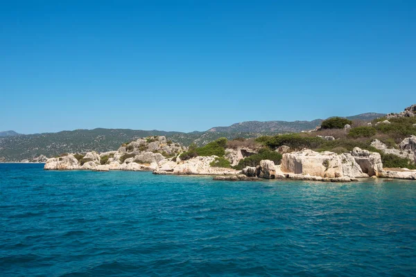 Oude stad op het Kekova — Stockfoto