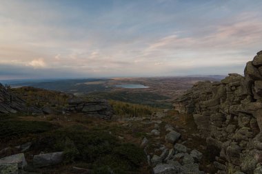 Altay dağlarında görünümünde Güzellik