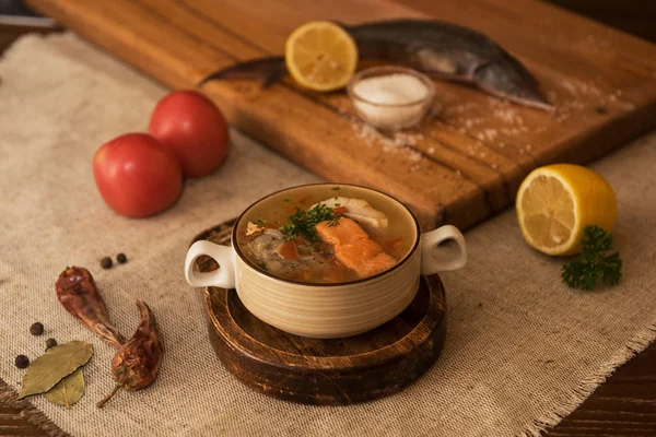Рыбный суп — стоковое фото