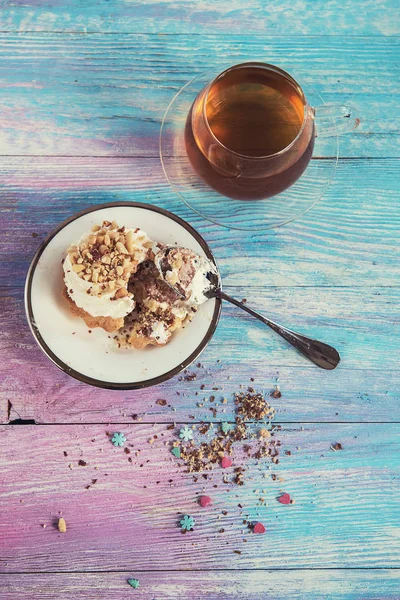 Leckere verschiedene Kuchen — Stockfoto