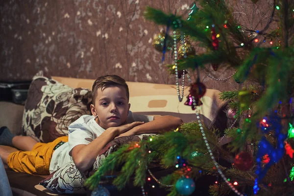 Familjen nyår — Stockfoto