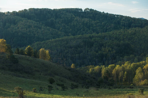 Beauty sunrise in the mountains