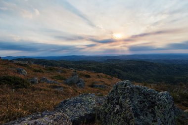 Altay dağlarında görünümünde Güzellik