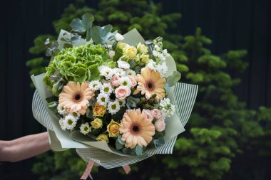 Güzellik düğün buketi