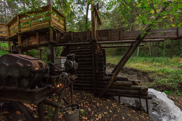 Rustic watermill with wheel — Stock Photo, Image