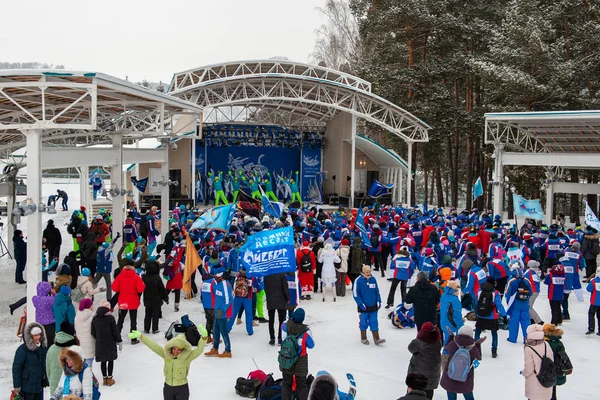 La fiesta de Altaiskaya zimovka - el primer día del invierno — Foto de Stock