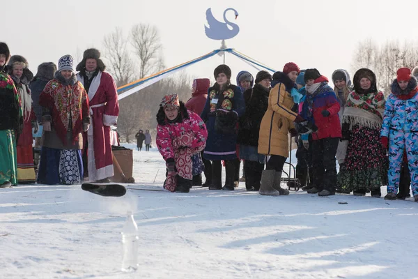 La fiesta de Altaiskaya zimovka - el primer día del invierno —  Fotos de Stock