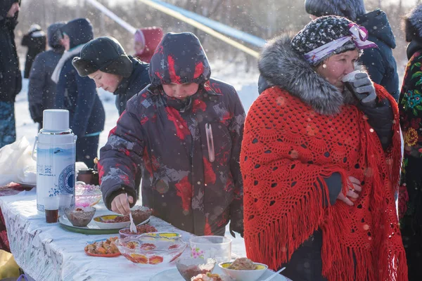 Праздник Алтайской зимовки - первый день зимы — стоковое фото