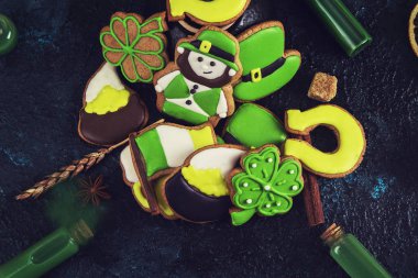 Patricks Günü için gingerbreads kurabiye