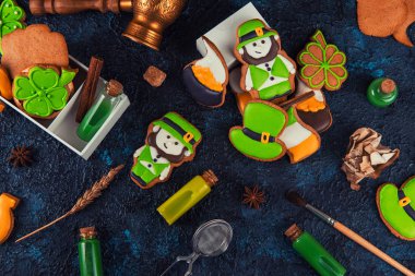 Patricks Günü için gingerbreads kurabiye