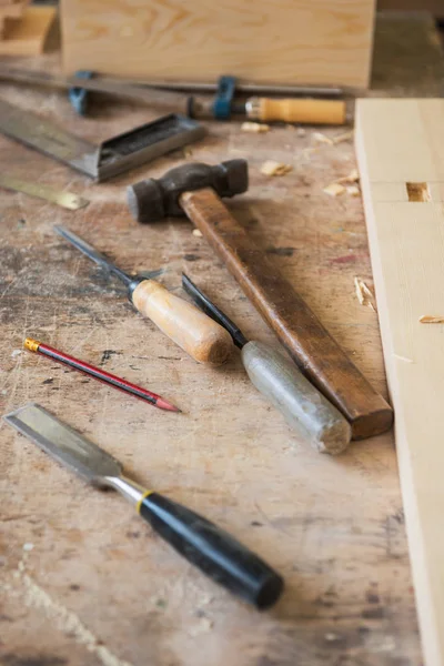 Herramientas para trabajos de madera — Foto de Stock