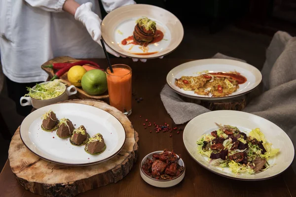 Alimentos vegetarianos saudáveis — Fotografia de Stock