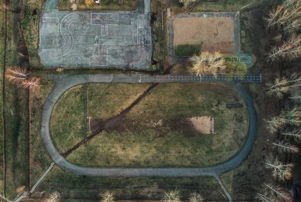 Campo de fútbol antiguo — Foto de Stock