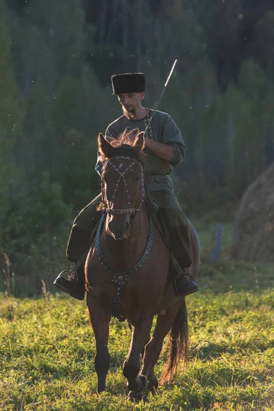 Potomci kozáků v Altai — Stock fotografie