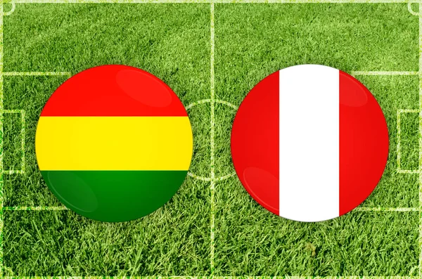 Boliwia vs Peru meczu piłki nożnej — Zdjęcie stockowe