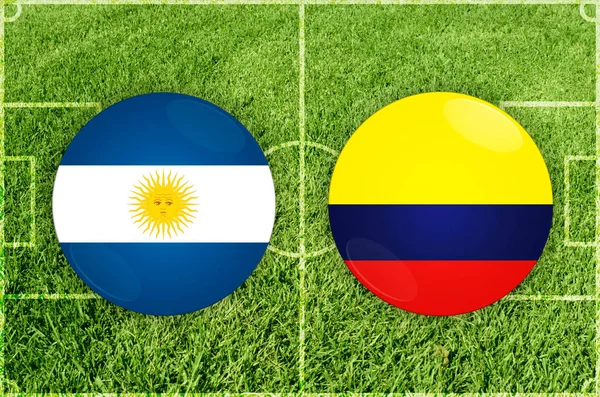 Argentine vs Colombie match de football — Photo