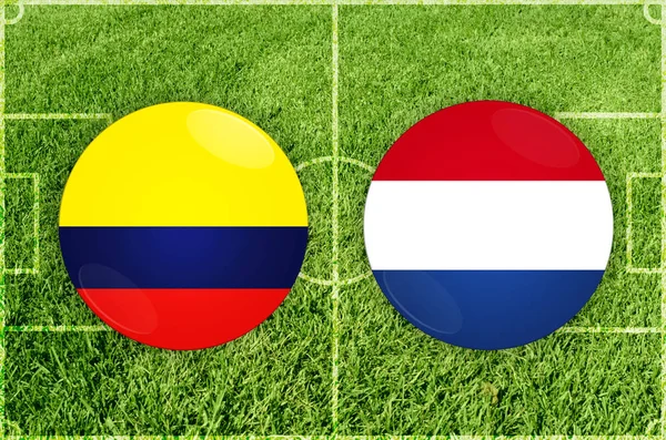 Colômbia vs Paraguai jogo de futebol — Fotografia de Stock