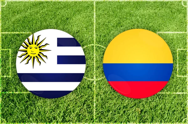 Urugwaj vs Ekwador meczu piłki nożnej — Zdjęcie stockowe