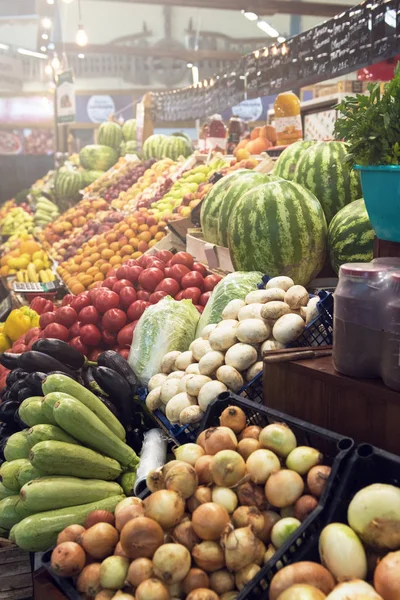 Contatore del mercato ortofrutticolo — Foto Stock