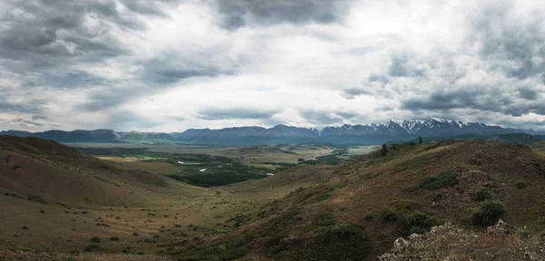 Estepes Kurai e cume Norte-Chui — Fotografia de Stock