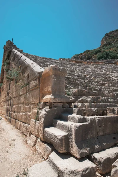 Antik Likya Myra kaya mezarı — Stok fotoğraf
