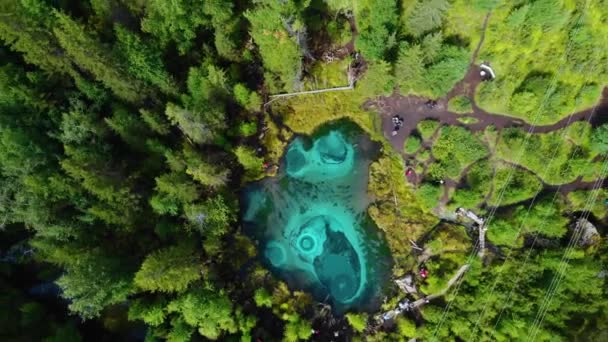 Geyser湖，有温泉 — 图库视频影像