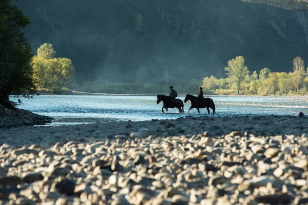 Descendientes de los cosacos en el Altai — Foto de Stock