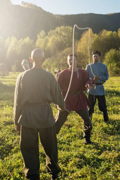 Descendants of the Cossacks in the Altai — Stock Photo, Image