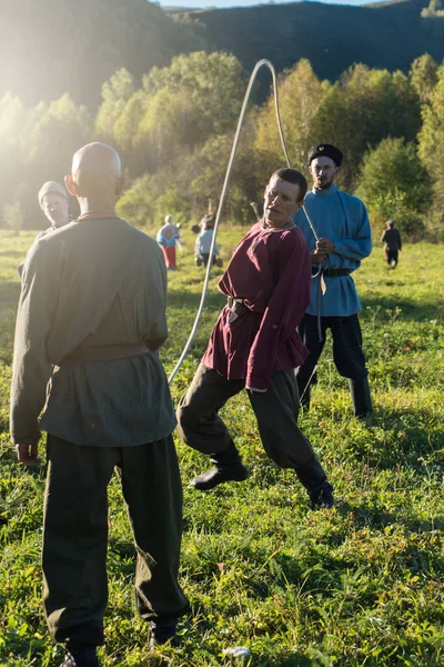 Descendants of the Cossacks in the Altai — Stock Photo, Image