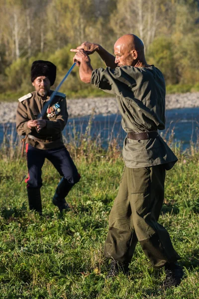 Discendenti dei cosacchi nell'Altai — Foto Stock