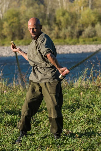 Potomci kozáků v Altai — Stock fotografie